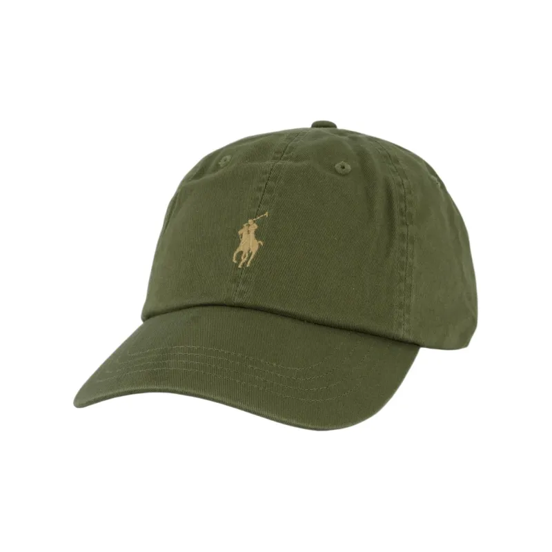Polo Ralph Lauren Cotton Baseball Caps Unisex Dark Sage Green-0