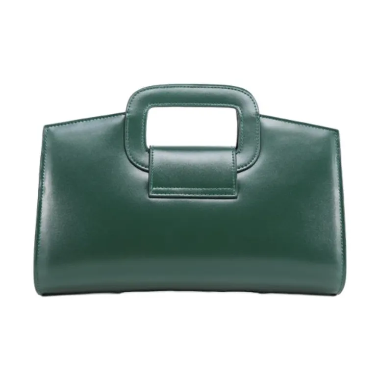 DEERE JACK Top Grain Cow Leather One Shoulder Handbag Medium Size Women's Jasper-4