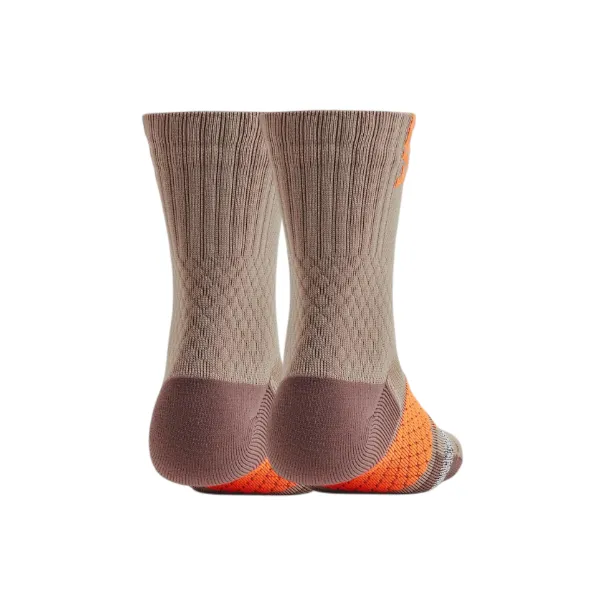 Under Armour Playmaker Mid Calf Socks Unisex Sahara Brown-2