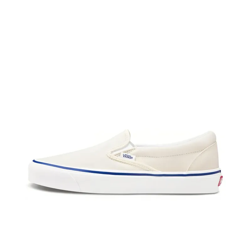Vans Vault Og Classic Slip On Lx Canvas Classic White Blue-0