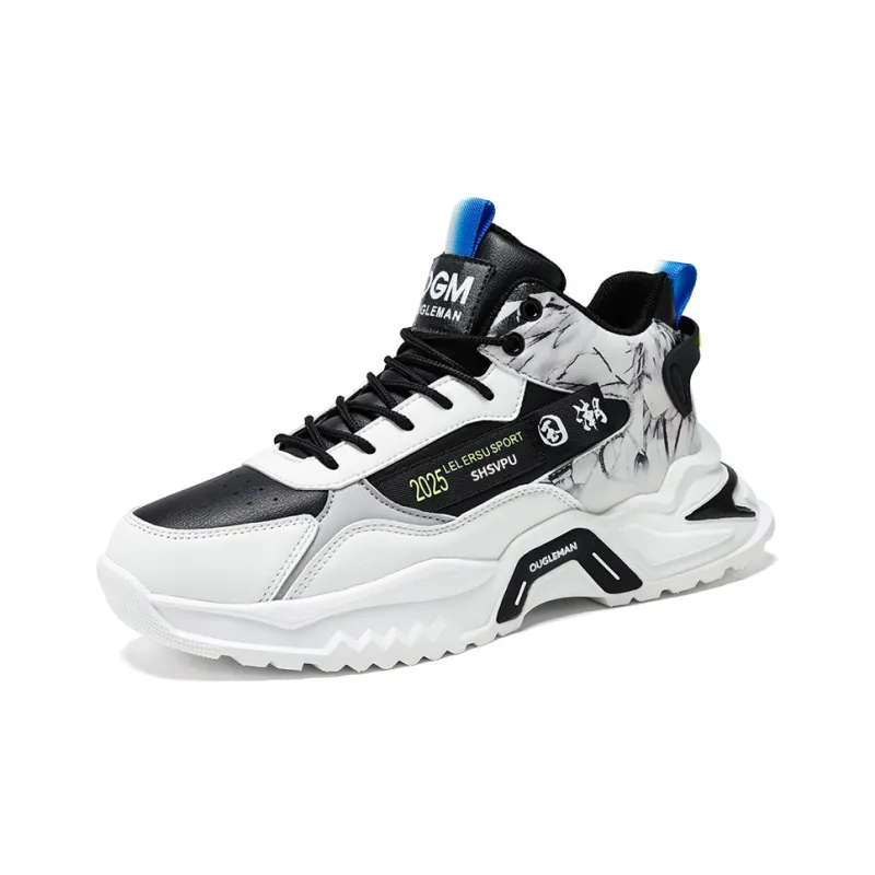 OUGLEMEN Anti-Slip And Wear-Resistant Height Increasing Low-Top Casual Shoes Men's-12