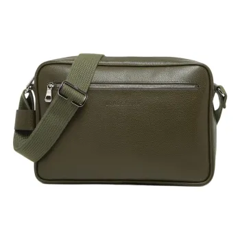LONGCHAMP Le Foulonné Cow Leather Camera Bag Shoulder Bag Crossbody Bag Medium Size Men's Khaki