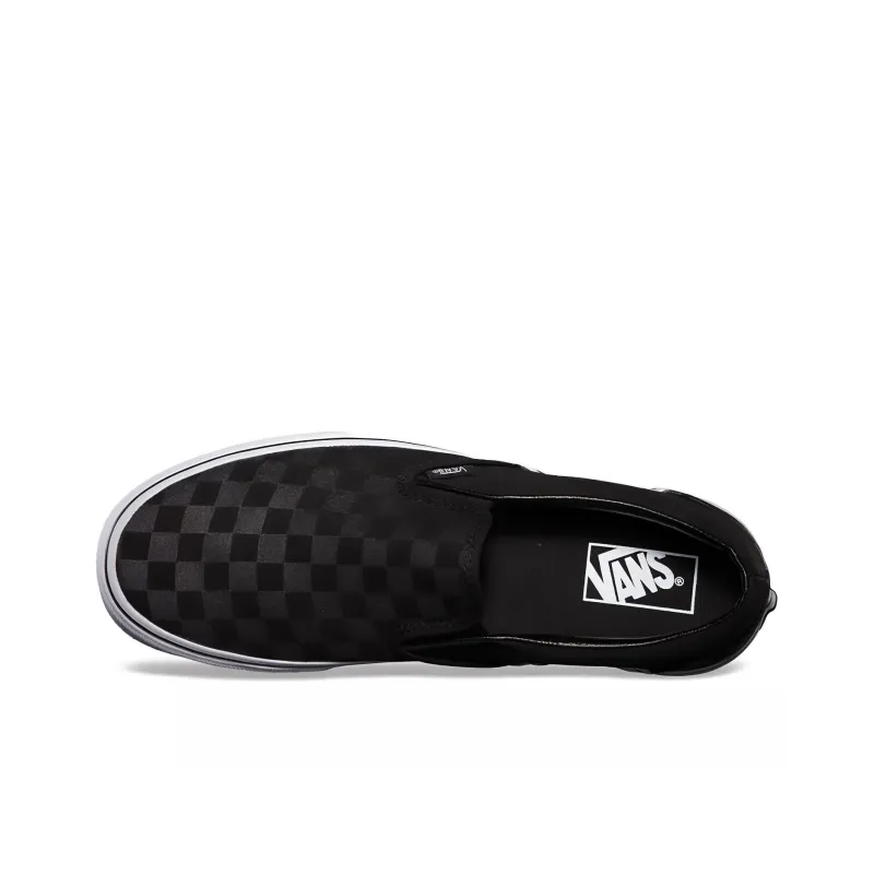 Vans Classic Slip On Checkerboard Black Charcoal-3