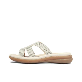Senda Slide Slippers Women's Beige, Yellow