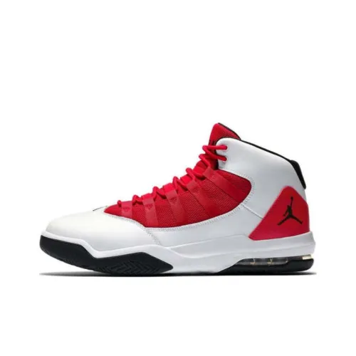 Jordan Max Aura 1 Vintage Basketball Shoes Men Mid-Top White/Red