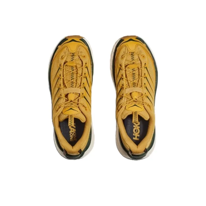 HOKA ONE ONE Mafate Three 2 Cushioned Wear Resistant Breathable Lightweight Low Top Casual Shoes Unisex Yellow-3