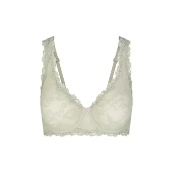 SKIMS STRETCH LACE UNLINED FULL COVERAGE BRA Bra Women's 1 Pack TALC/Talc