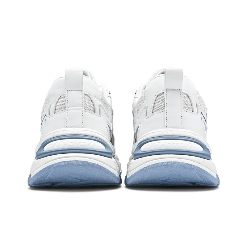 Binary Low Top Chunky Sneakers Men's White Blue-5