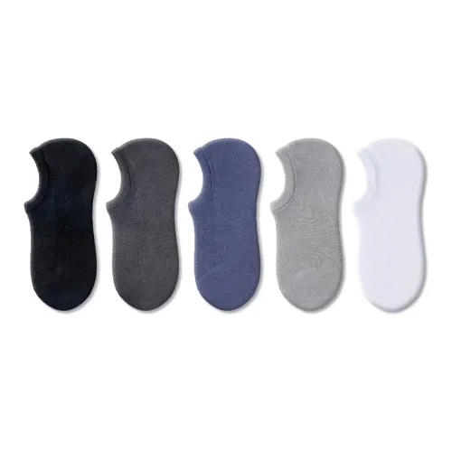 LUOLIAN No Show Socks Men's 5 Pack