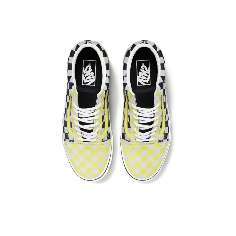 Old Skool Vans 'Black Yellow Checkerboard' Women's-2