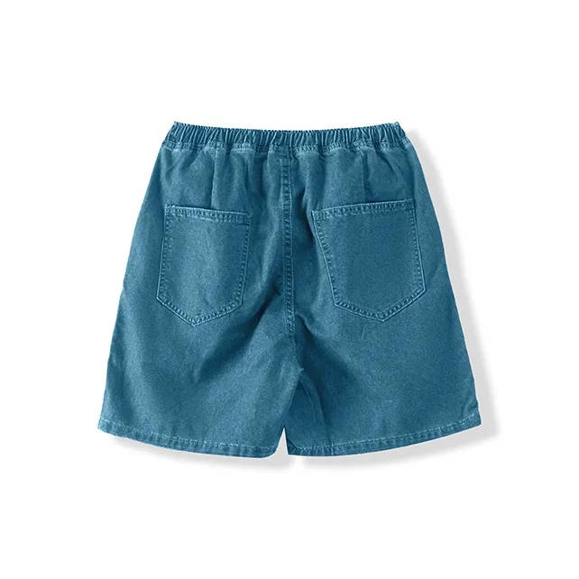 I'm David Denim Shorts Unisex Blue-1