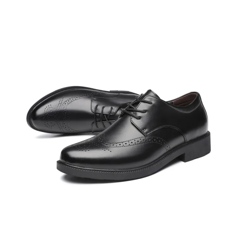 BOLE Dress Shoes Men Low Top Black-1