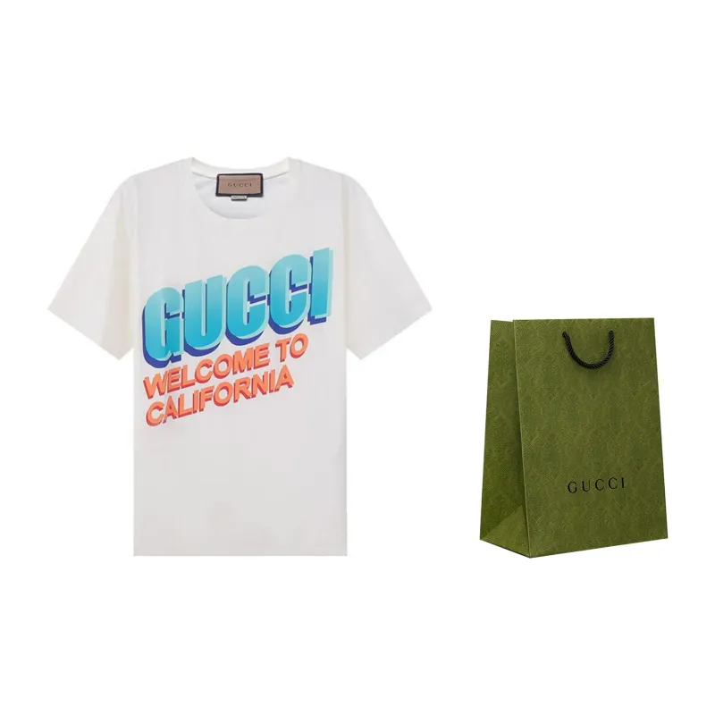 GUCCI Welcome To California T shirt White-4
