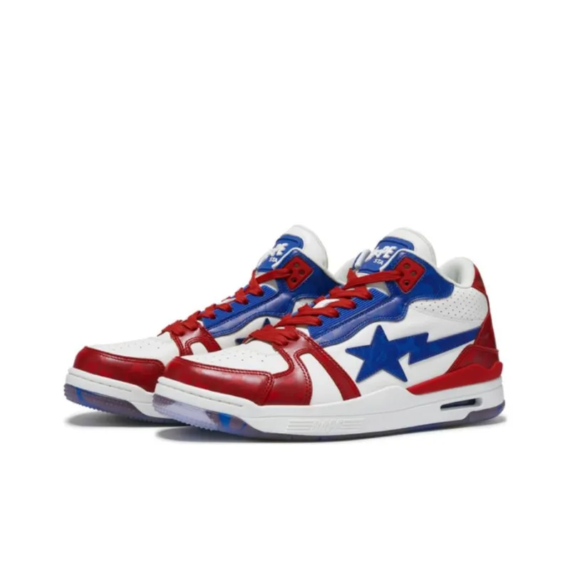 Russell Athletic x A BATHING APE Clutch Sta High Top Skateboard Shoes Women's Multicolor-1