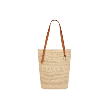 Paco Rabanne Logo Embroidered Top Handle Bag