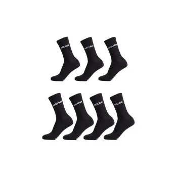 GYMSHARK GFX CREW SOCKS 7PK Knee High Socks Men's 7 Pack Black