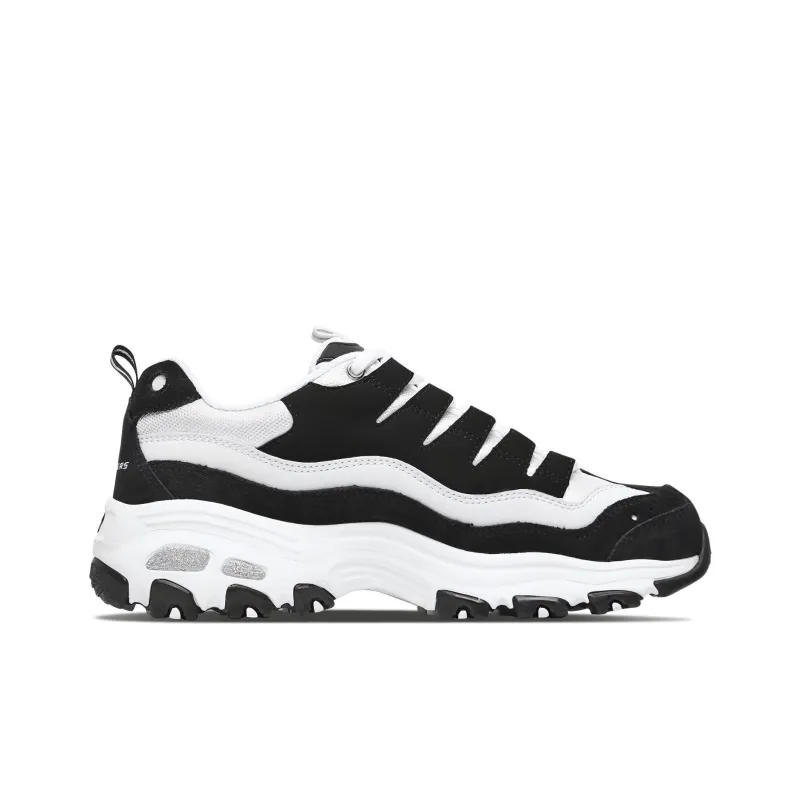 Skechers D'Lites 1.0 'White Black' Women's-1