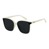 White Frame with Gray Lens[Refined Sun Protection]