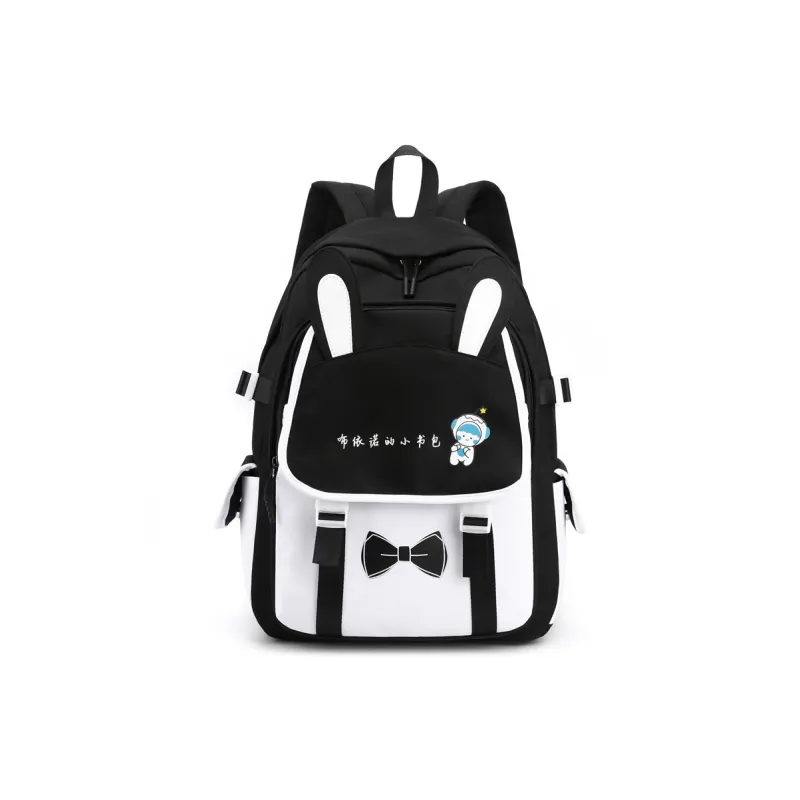 Bueno Nylon Fabric Backpack Regular Unisex Pink-6