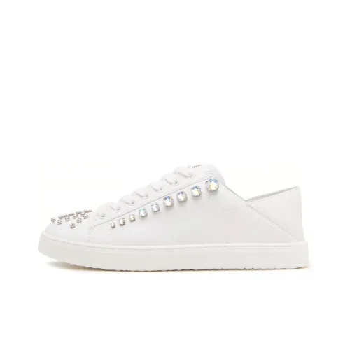 Stuart Weitzman Skateboard Shoes Women's Low-Top White