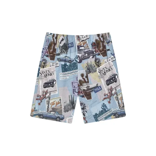 FILA Casual Shorts Men Allover Print