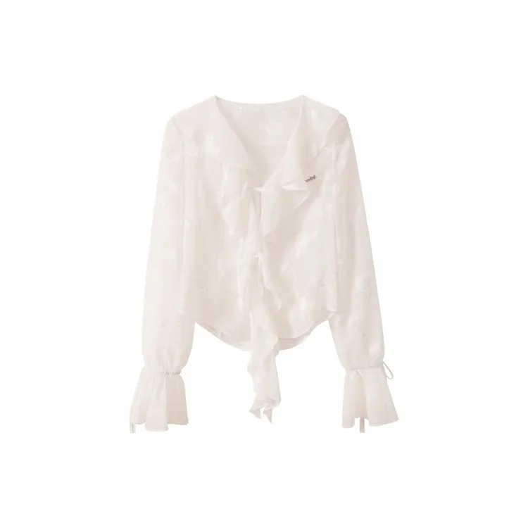 UNIFREE Chiffon Shirt Women's White-0