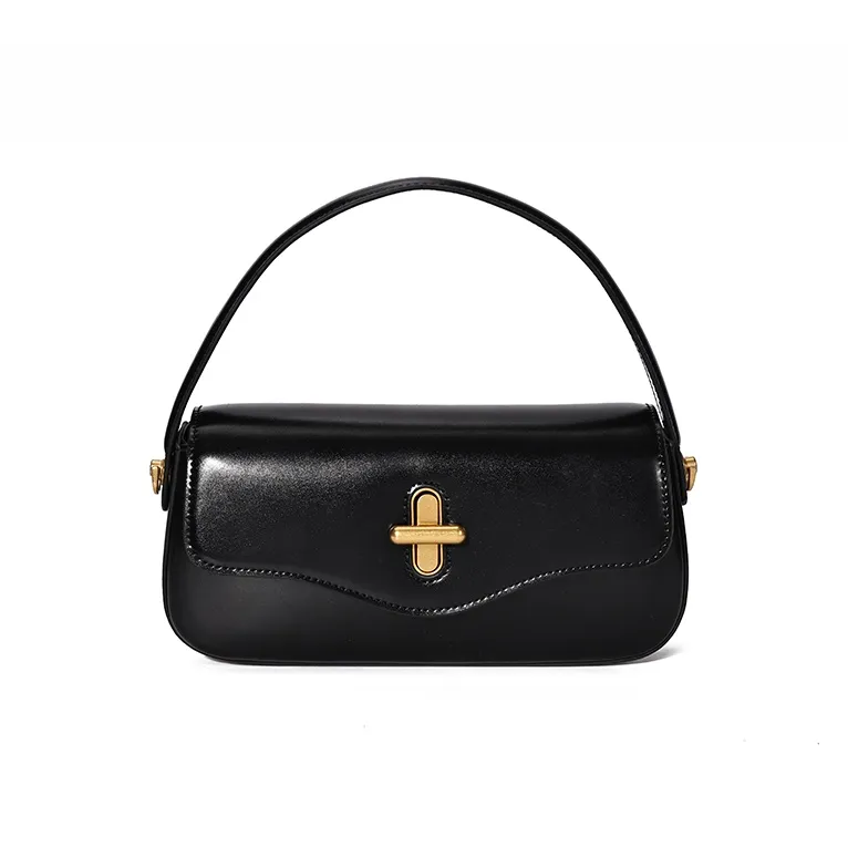 DAPHNE PU Crossbody One Shoulder Handbag Women's Black/Brown-0