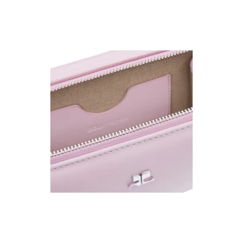 COURREGES Cloud Logo Plaque Zip Up Shoulder Bag-3