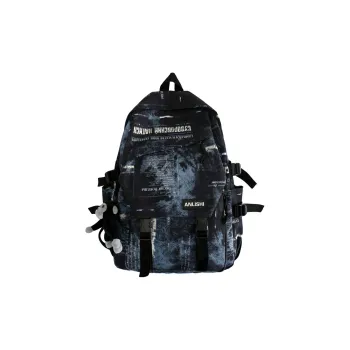 NIGEER Nylon Backpack Regular Unisex Black/Gray/White/Gray/Blue