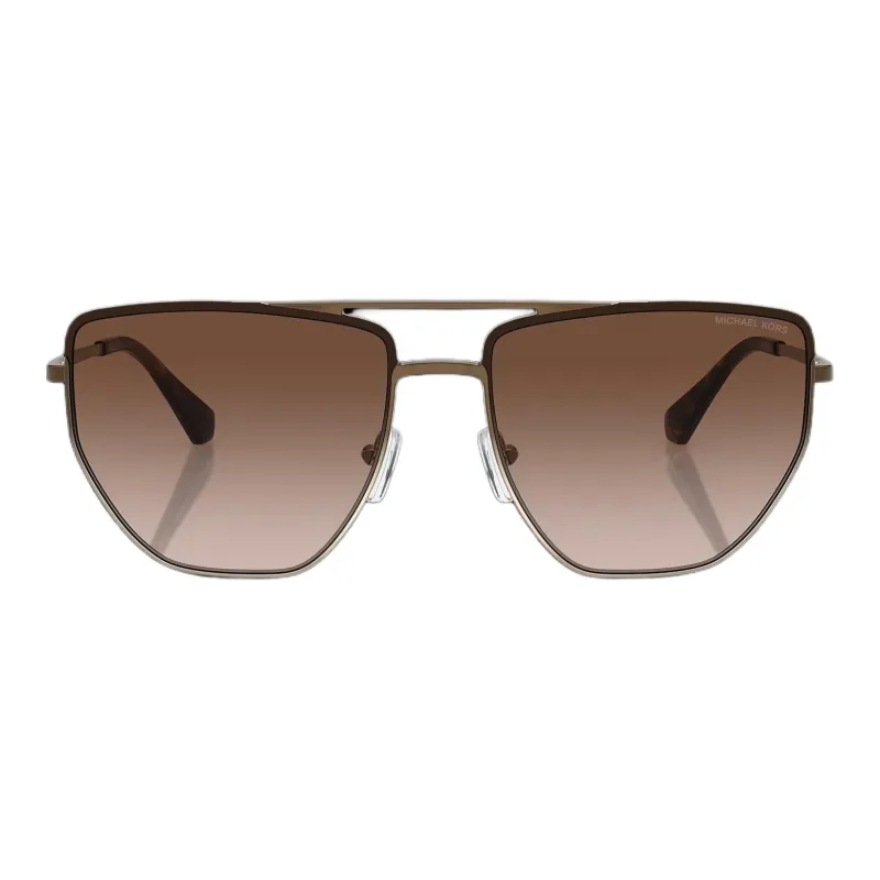 MICHAEL KORS Metal Aviator Sunglasses Men's Brown-1