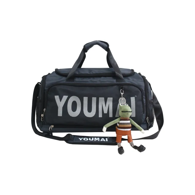 NIGEER Nylon Gym Bag Large Size Unisex Black/Red/Khaki/Pink/Dark Gray-12
