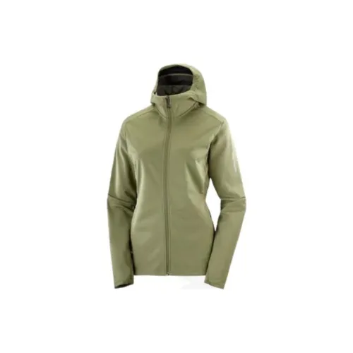 SALOMON Gore-Tex Jackets Women's Earthy Green