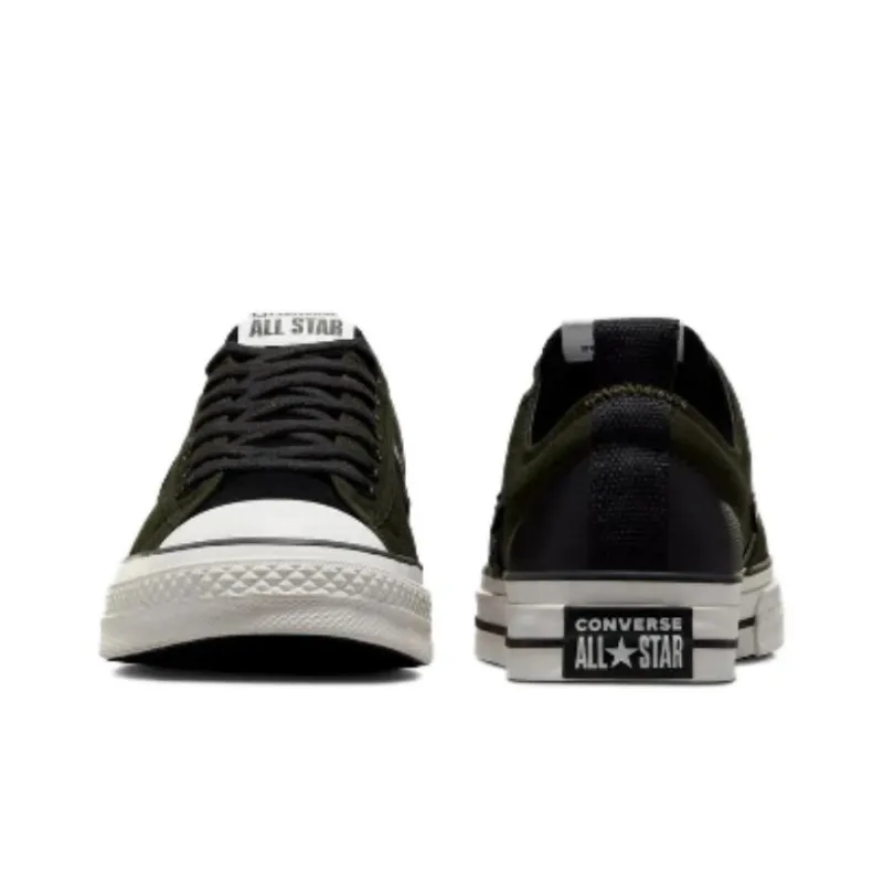 Converse Star Player 76 Durable Cushioning Low-Top Canvas Shoes Unisex Dark Green-3