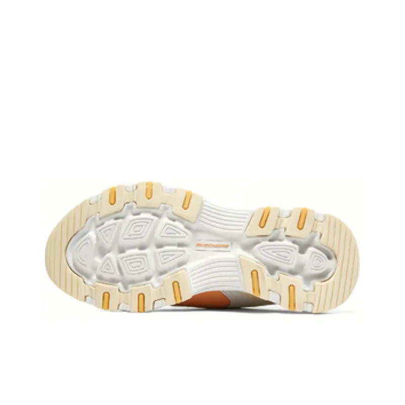 Skechers I Conik Cushioning Anti Slip And Wear Resistant Low Top Chunky Sneakers Women's White Yellow-4