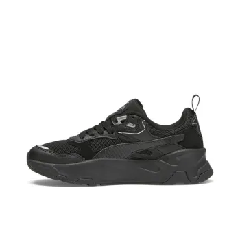 PUMA Trinity Lace Up Cushioning Abrasion Resistant Breathable Low Top Casual Shoes Women's Black