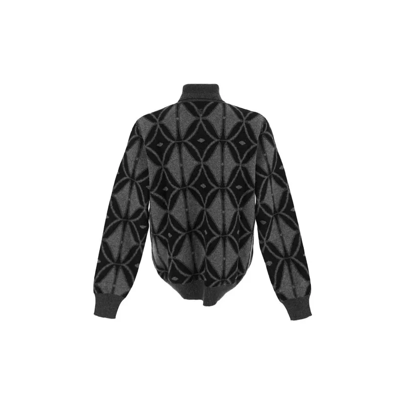 ETRO Pattern Intarsia Roll Neck Knitted Jumper-1
