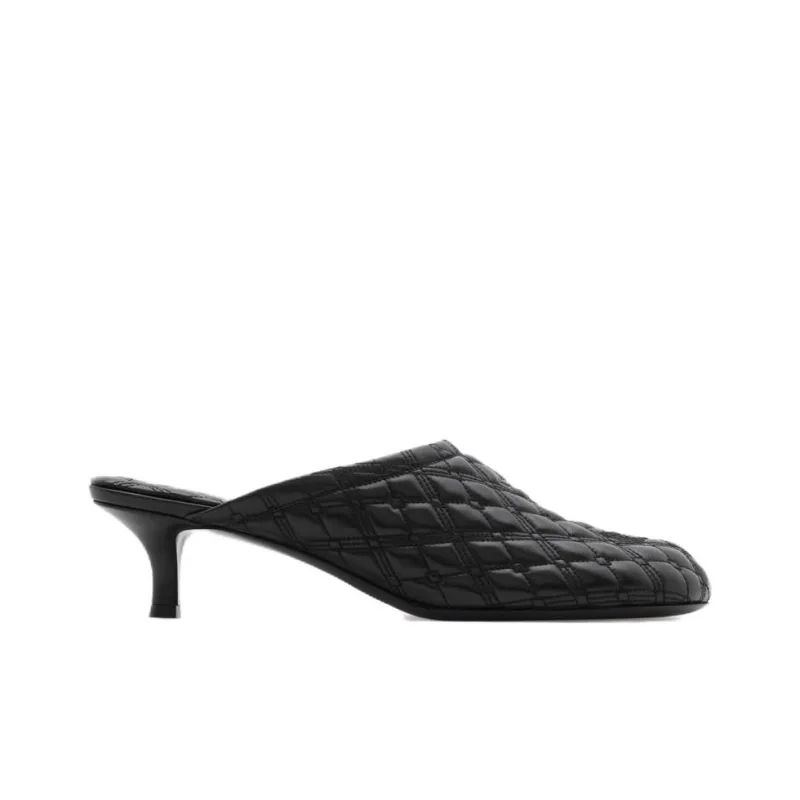 Burberry Embroidered Quilted Mules-1