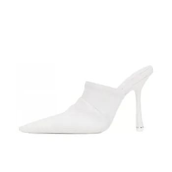 Alexander Wang Vanna Logo Wrap-toe Slippers Women's White