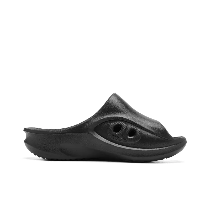 QIAODAN Flying Shadow Slippers 3.0 Quiet Slip Resistant Abrasion Resistant Quick Dry Slide Slippers Men's Black-1
