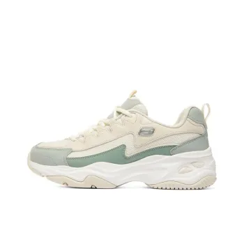 Skechers D'LITES 4.0 Cushioning Anti Slip Wear Resistant Breathability Low Top Chunky Sneakers Women's Natural