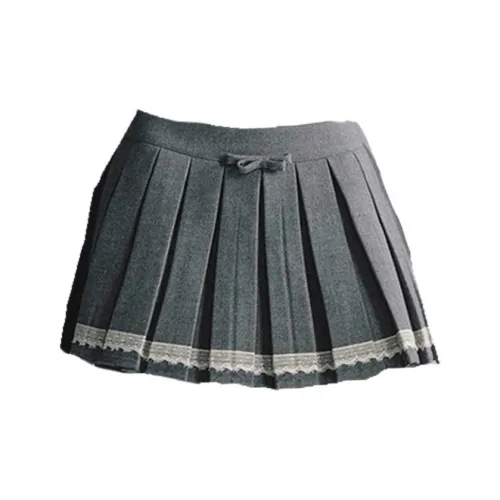 Spicy Gals Casual Short Skirts Women's Gray