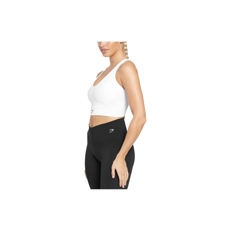 GYMSHARK CROP MESH TANK Sport Vests Women's White-2