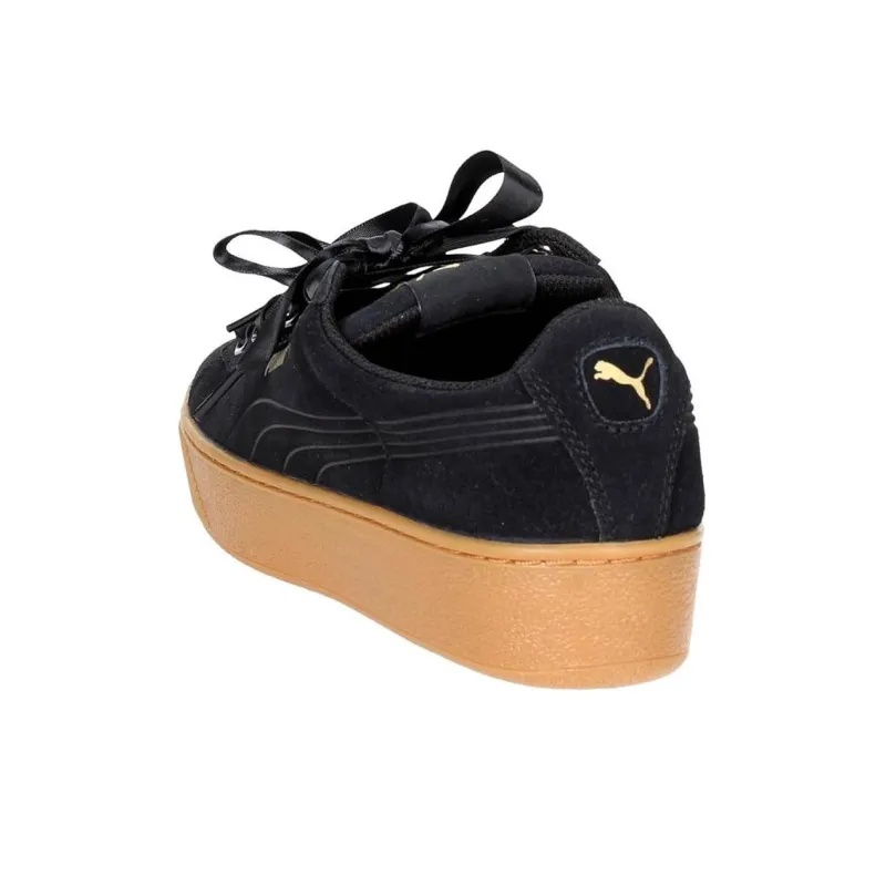 PUMA Vikky Platform Ribbon Black/Gum Women's-3