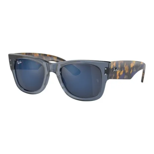 RayBan - Irregular Shape Sunglasses Unisex Blue