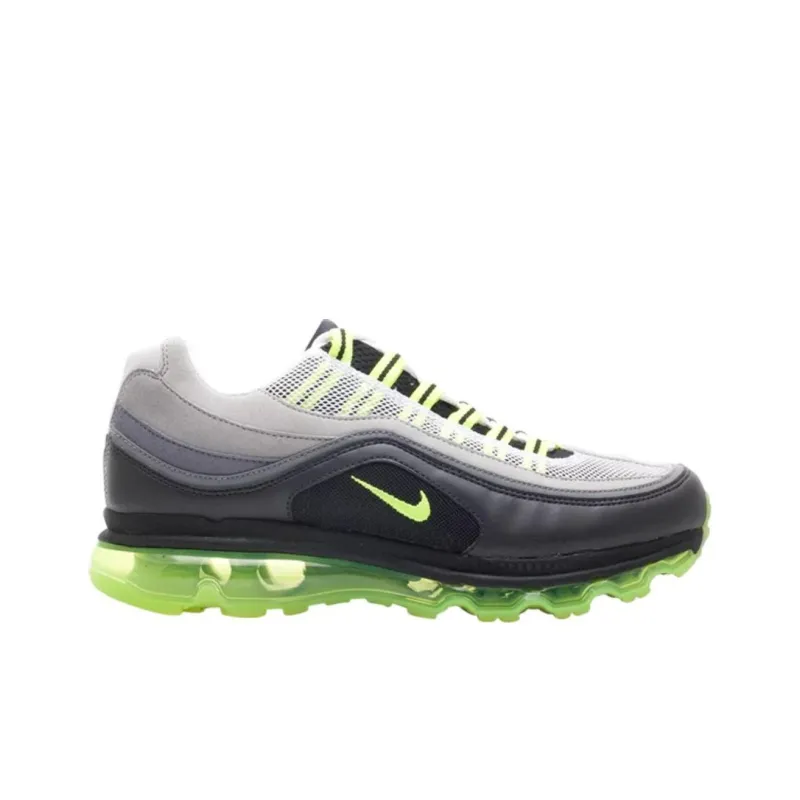 Nike Air Max 24 7 Cushioning, Wear Resistant Low Top Running Shoes Men's Gray Green-1