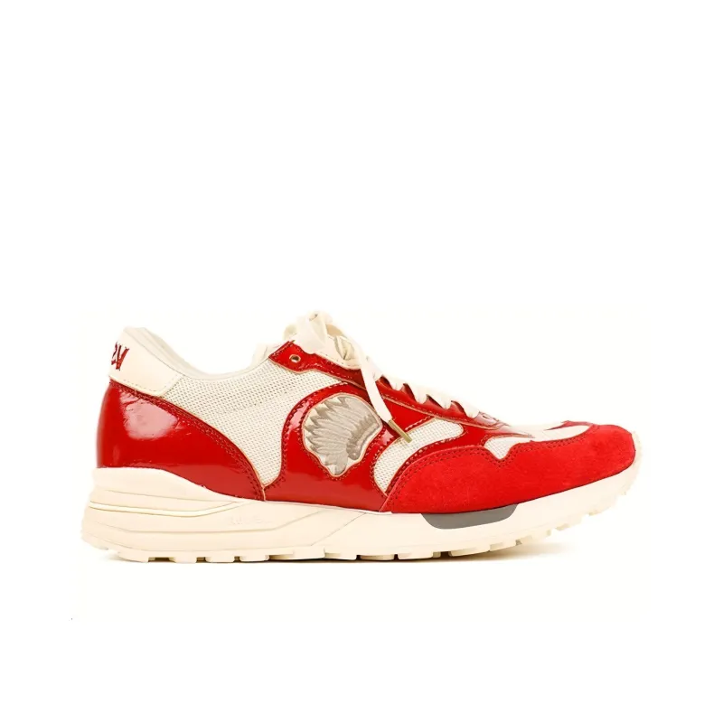 Visvim Roland Jogger Wear-Resistant Low-Top Casual Shoes Men's Red-1