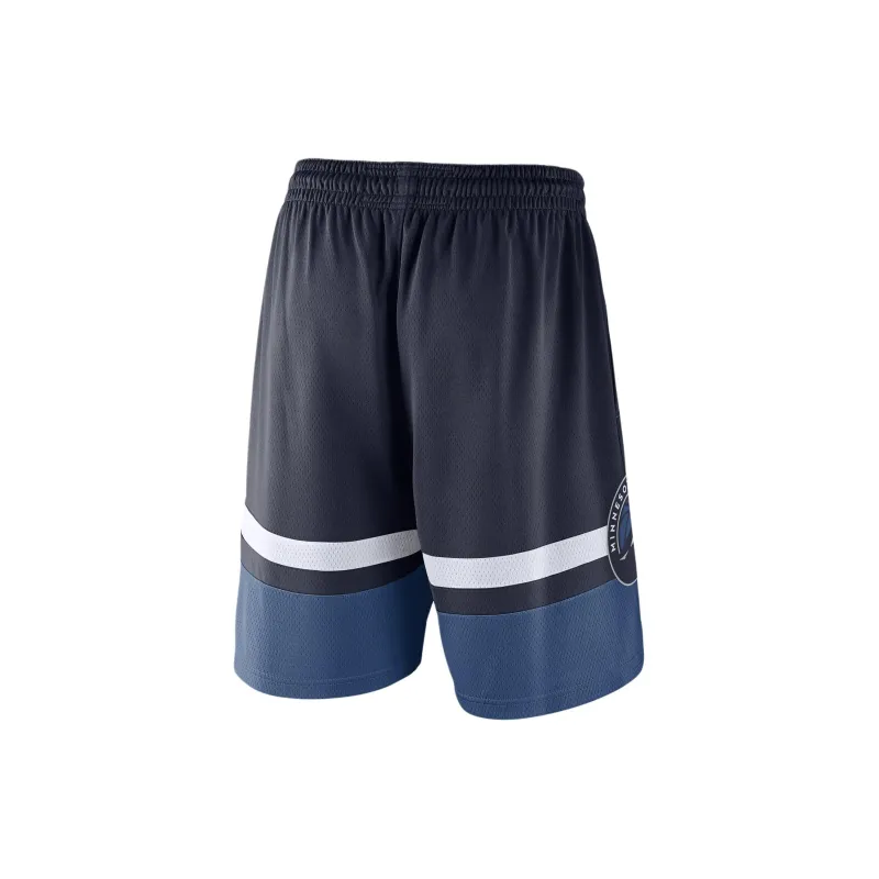 Nike NBA Collaboration Minnesota Timberwolves Icon Edition Swingman Basketball Shorts Men's Marine Blue-1