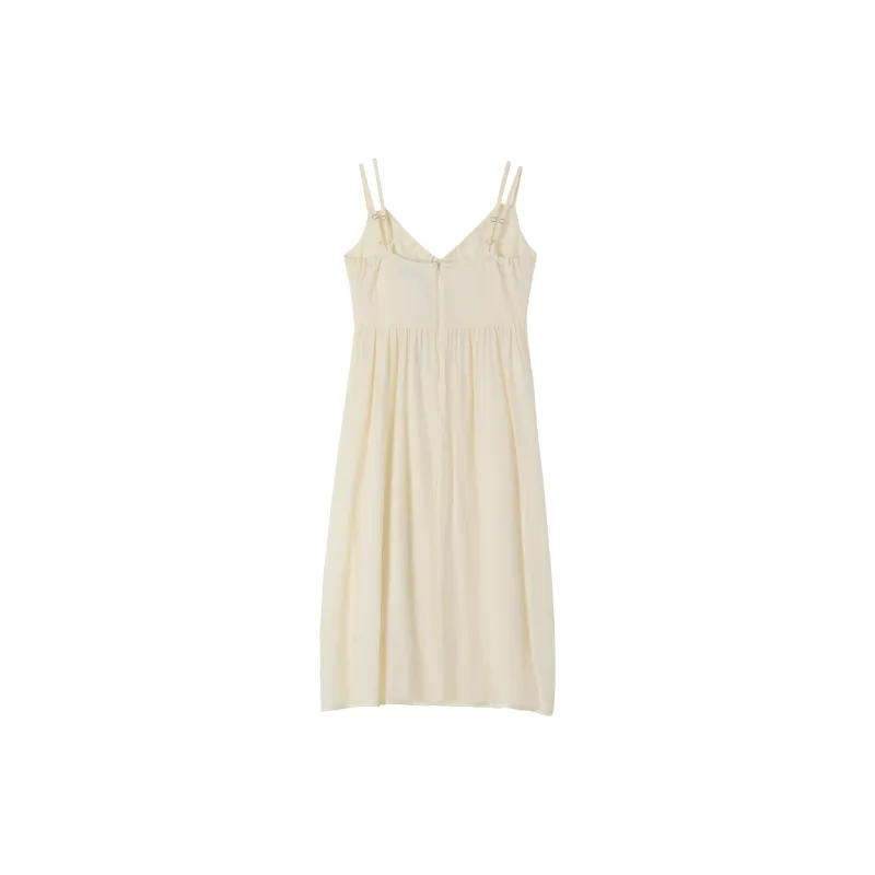 IQC Slip Dresses Women's Apricot-1