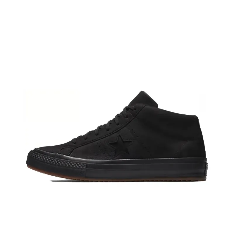 Converse One Star Counter Climate Mid 'Triple Black'-0