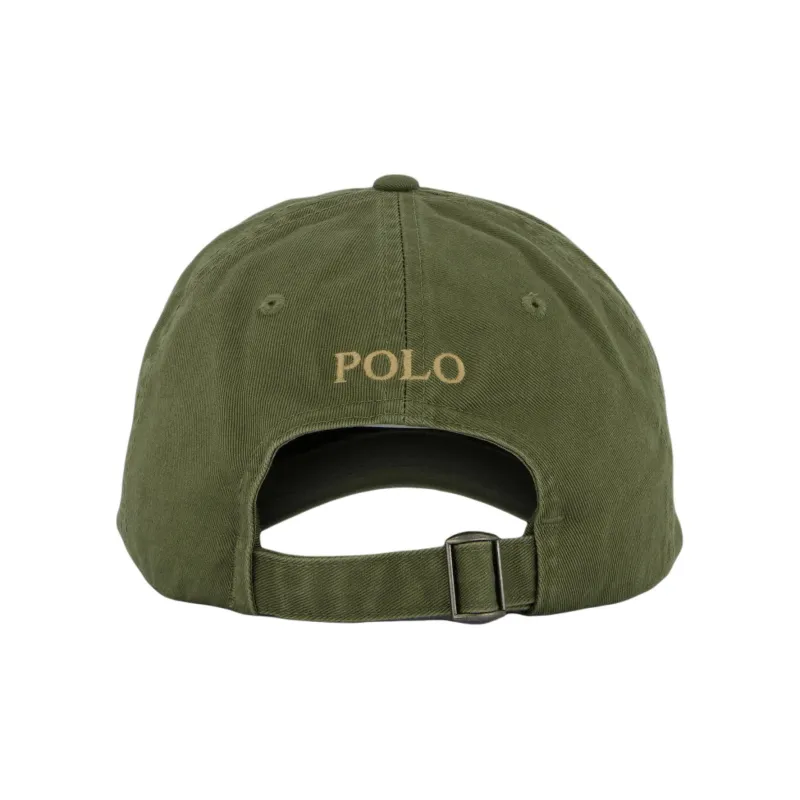 Polo Ralph Lauren Cotton Baseball Caps Unisex Dark Sage Green-4